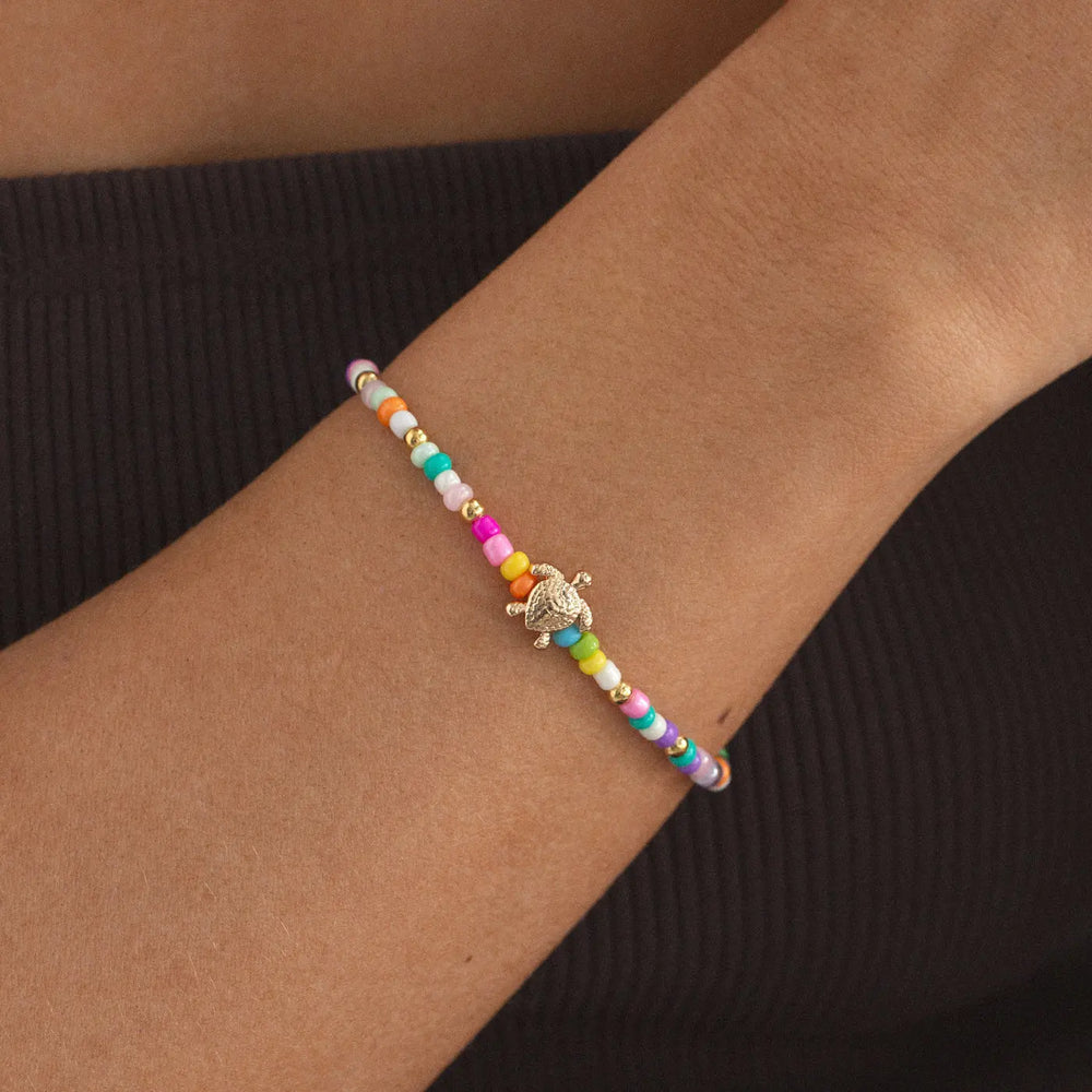 Lori - Turtle Colorful Bead Summer Bracelet